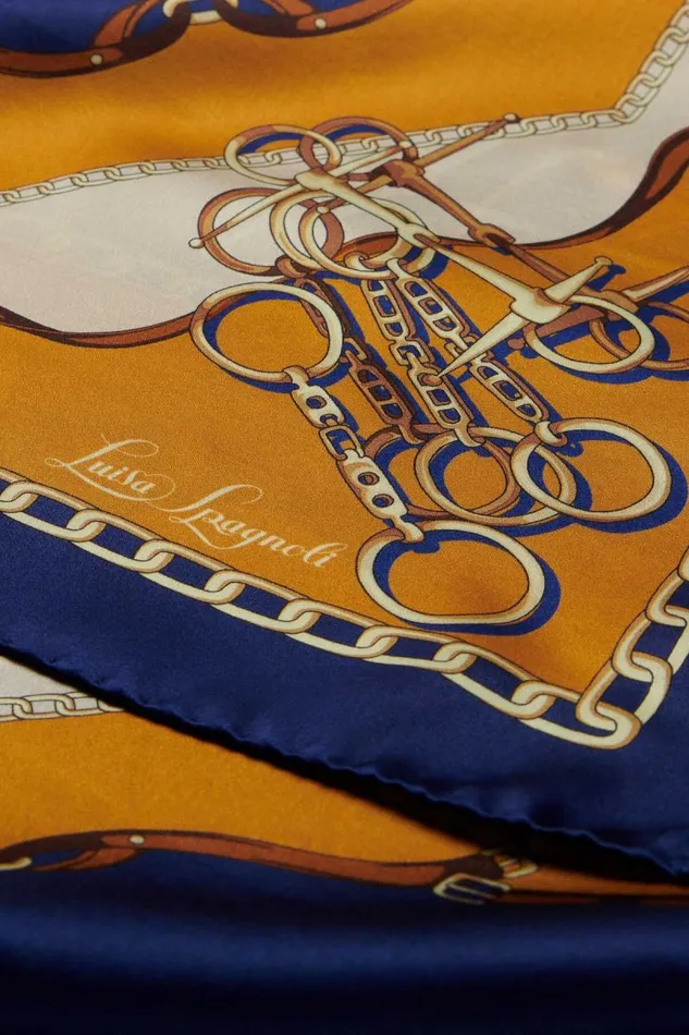 Luisa Spagnoli Scarves And Foulards Women Robusto Silk Headscarf Luisa Spagnoli Scarves And Foulards Women Robusto Silk Headscarf