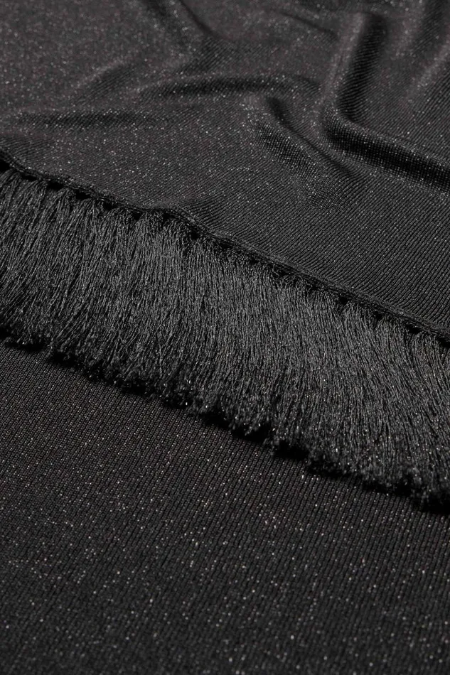 Luisa Spagnoli Scarves And Foulards Women Zona Lurex Stole Black Luisa Spagnoli Scarves And Foulards Women Zona Lurex Stole Black