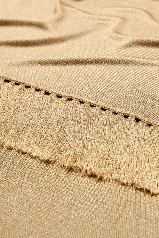 Luisa Spagnoli Scarves And Foulards Women Zona Lurex Stole Gold Luisa Spagnoli Scarves And Foulards Women Zona Lurex Stole Gold