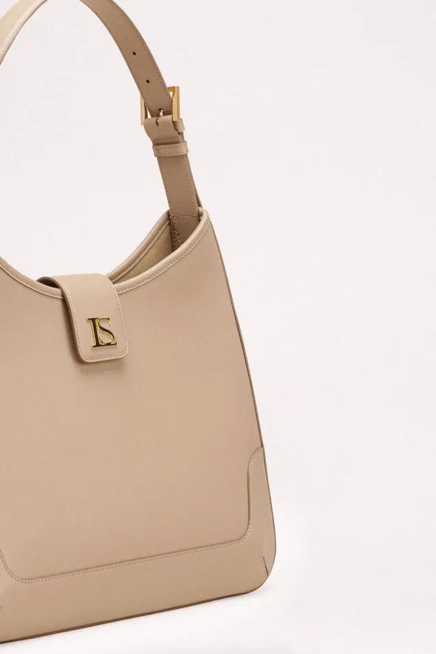 Luisa Spagnoli Shoulder Bags Women Icapri Shoulder Bag Mud Browngold Luisa Spagnoli Shoulder Bags Women Icapri Shoulder Bag Mud Browngold