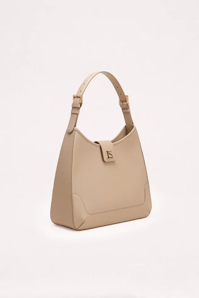 Luisa Spagnoli Shoulder Bags Women Icapri Shoulder Bag Mud Browngold Luisa Spagnoli Shoulder Bags Women Icapri Shoulder Bag Mud Browngold
