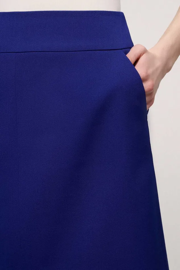 Luisa Spagnoli Skirts Women Fremito Wool Skirt Bluette Luisa Spagnoli Skirts Women Fremito Wool Skirt Bluette