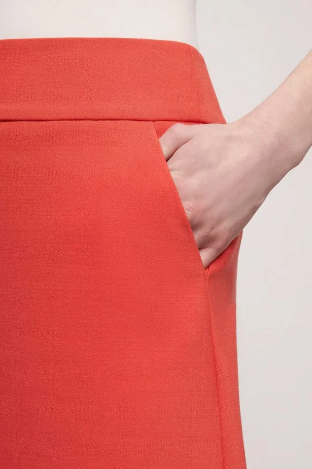 Luisa Spagnoli Skirts Women Fremito Wool Skirt Orange Luisa Spagnoli Skirts Women Fremito Wool Skirt Orange