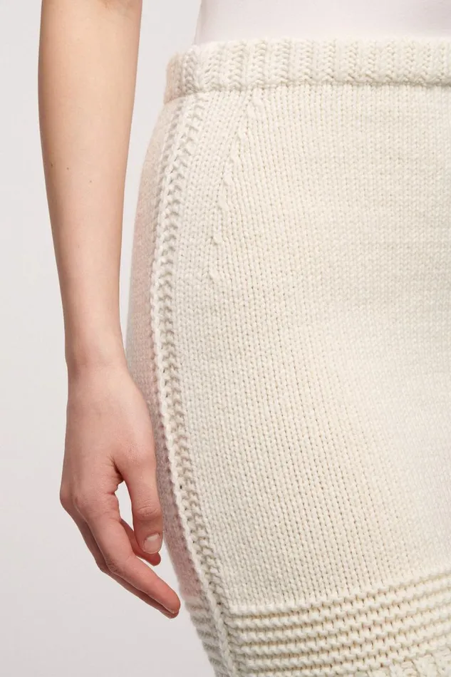 Luisa Spagnoli Skirts Women Mescalina Wool Skirt Cream Luisa Spagnoli Skirts Women Mescalina Wool Skirt Cream
