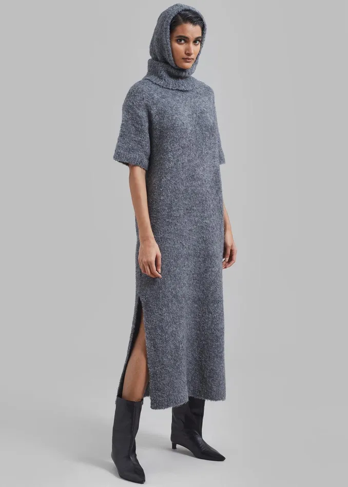 Luz Knit Dress 8211 Grey Women The Frankie Shop Clothing