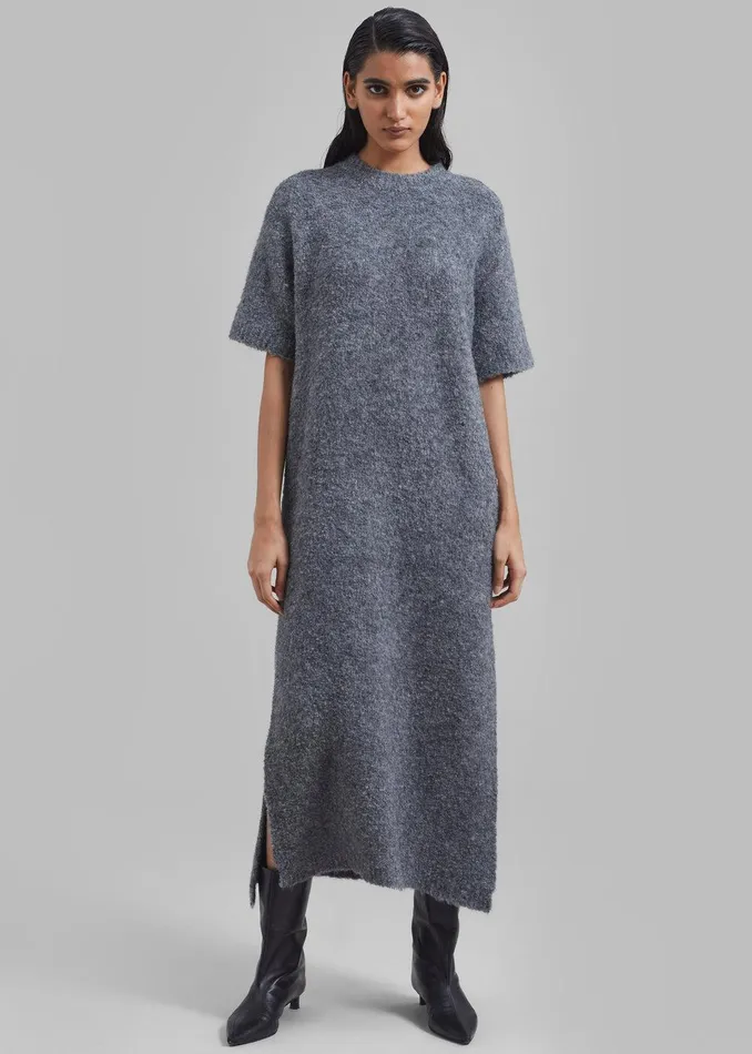 Luz Knit Dress 8211 Grey Women The Frankie Shop Clothing