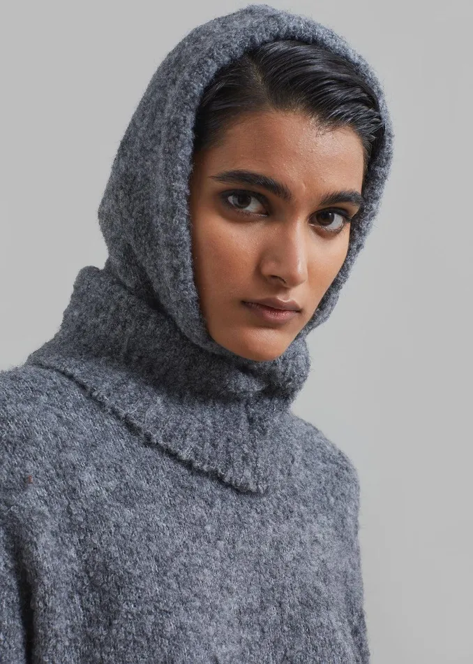 Luz Knit Dress 8211 Grey Women The Frankie Shop Clothing