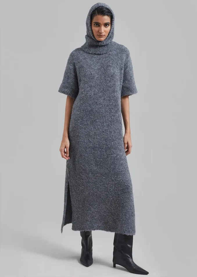 Luz Knit Dress 8211 Grey Women The Frankie Shop Clothing
