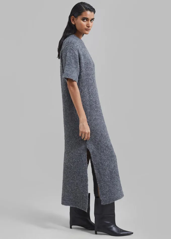 Luz Knit Dress 8211 Grey Women The Frankie Shop Clothing