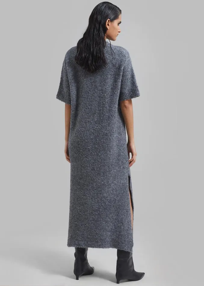 Luz Knit Dress 8211 Grey Women The Frankie Shop Clothing