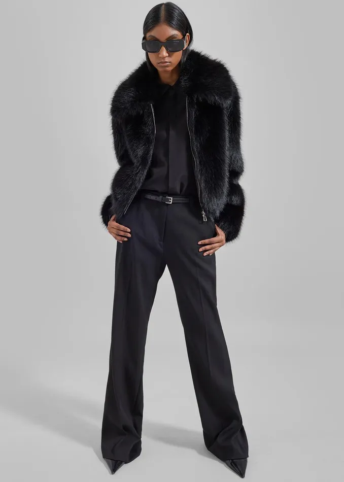 Lyra Flared Pants 8211 Black Women The Frankie Shop Clothing
