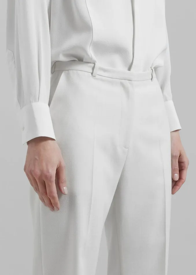 Lyra Flared Pants 8211 White Women The Frankie Shop Clothing