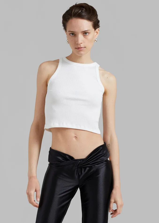 Maisy Tank Top 8211 White Women The Frankie Shop Clothing