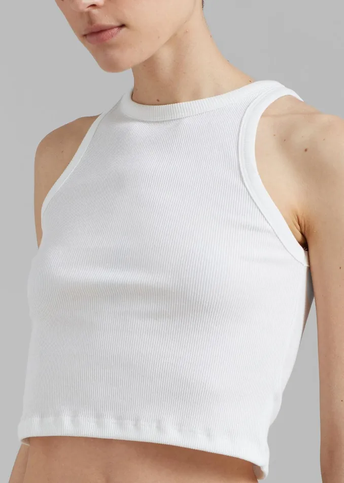 Maisy Tank Top 8211 White Women The Frankie Shop Clothing