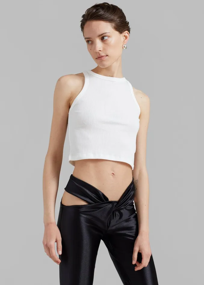 Maisy Tank Top 8211 White Women The Frankie Shop Clothing