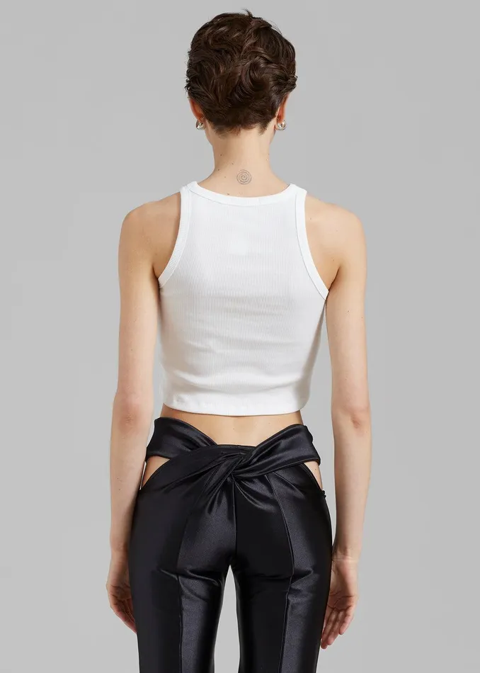 Maisy Tank Top 8211 White Women The Frankie Shop Clothing