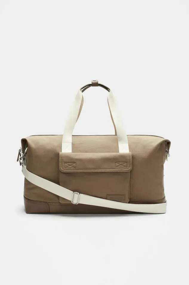Man Canvas Weekender Bag Sepia Seed Heritage Bags