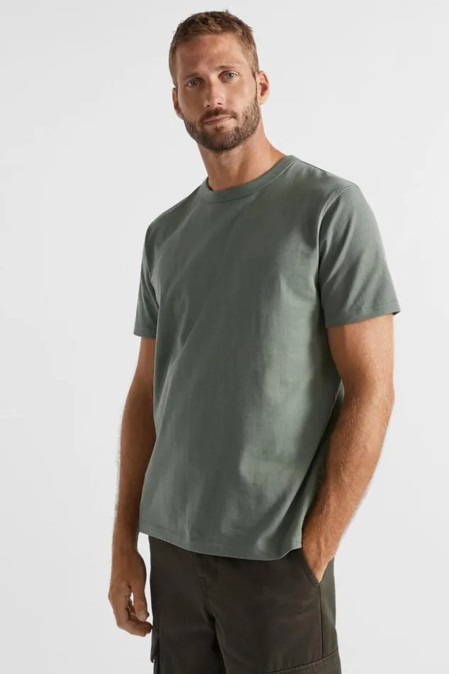 Man Crew Tee Light Khaki Seed Heritage TShirts and Sweaters