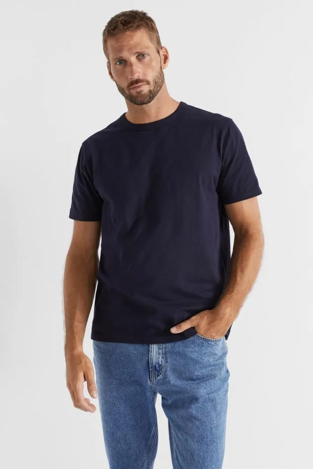 Man Crew Tee Midnight Blue Seed Heritage TShirts and Sweaters