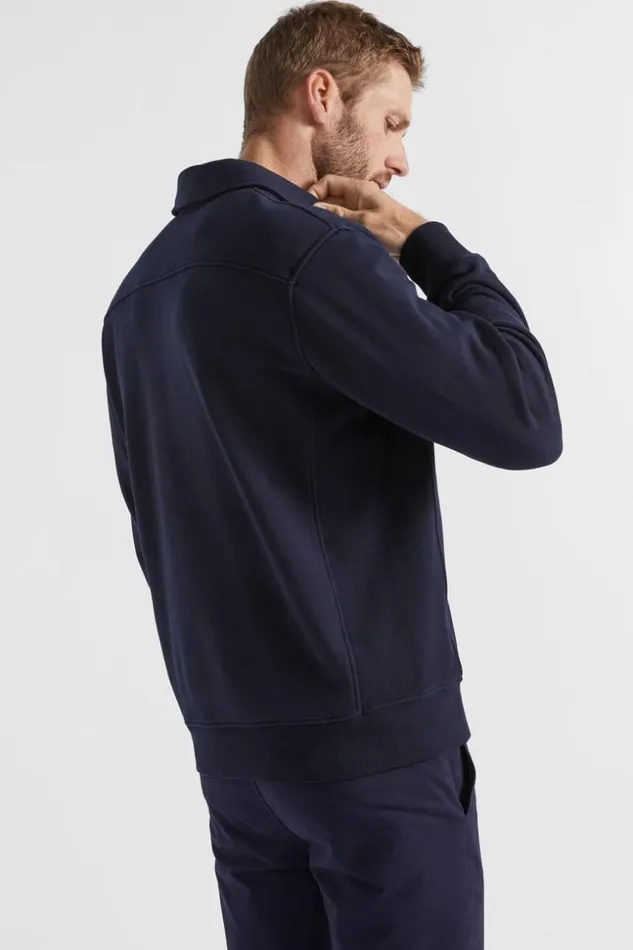 Man Heritage Half Zip Midnight Blue Seed Heritage TShirts and Sweaters