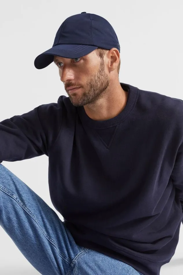 Man Heritage Logo Cap Midnight Blue Seed Heritage Caps