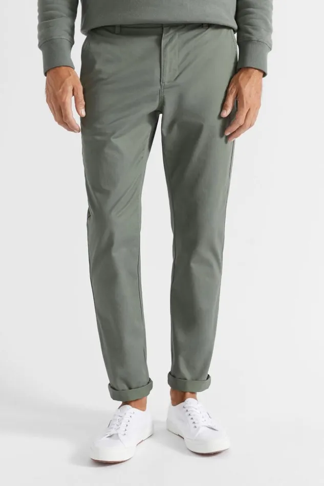 Man Tapered Chino Light Khaki Seed Heritage Pants