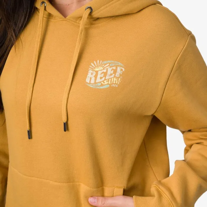 Marina Fleece Pullover Honey Mustard Women Reef Hoodies and Jackets