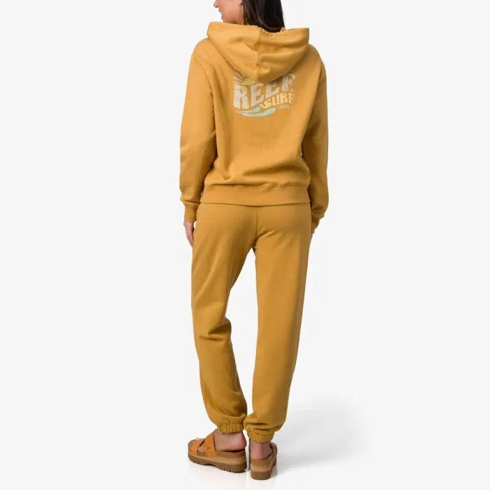 Marina Fleece Pullover Honey Mustard Women Reef Hoodies and Jackets