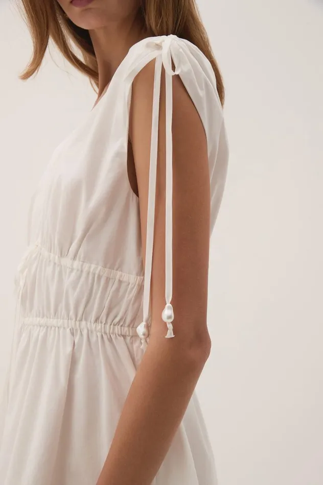 Marley Mini Dress White Women Aje Dresses Marley Mini Dress White Women Aje Dresses