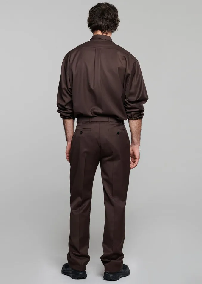 Mason Wool Trousers 8211 Brown Men The Frankie Shop Clothing