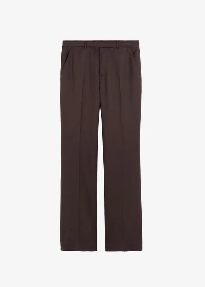 Mason Wool Trousers 8211 Brown Men The Frankie Shop Clothing