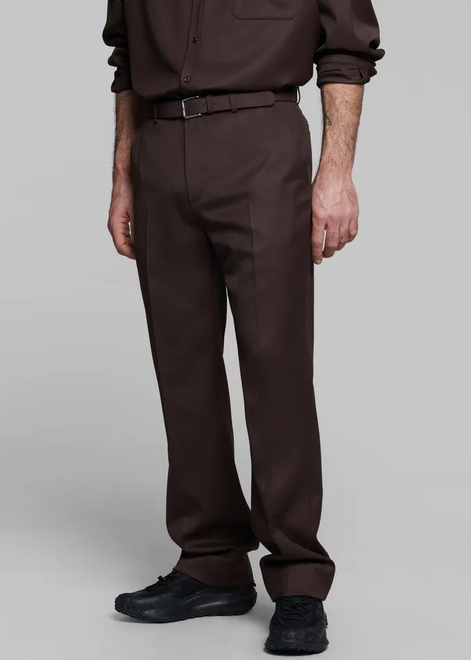 Mason Wool Trousers 8211 Brown Men The Frankie Shop Clothing
