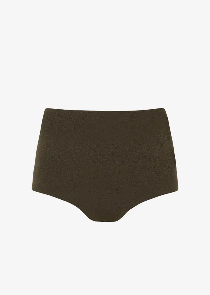 Matteau High Waist Bikini Brief 8211 Thyme Crinkle Women The Frankie Shop Swimwear