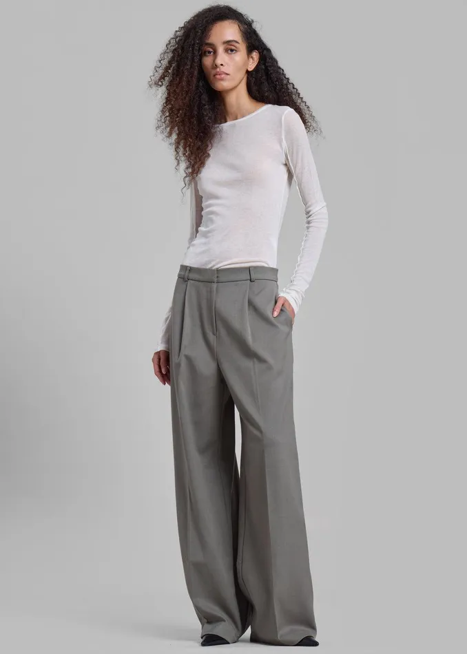 Maya Trousers 8211 Grey Women The Frankie Shop Clothing