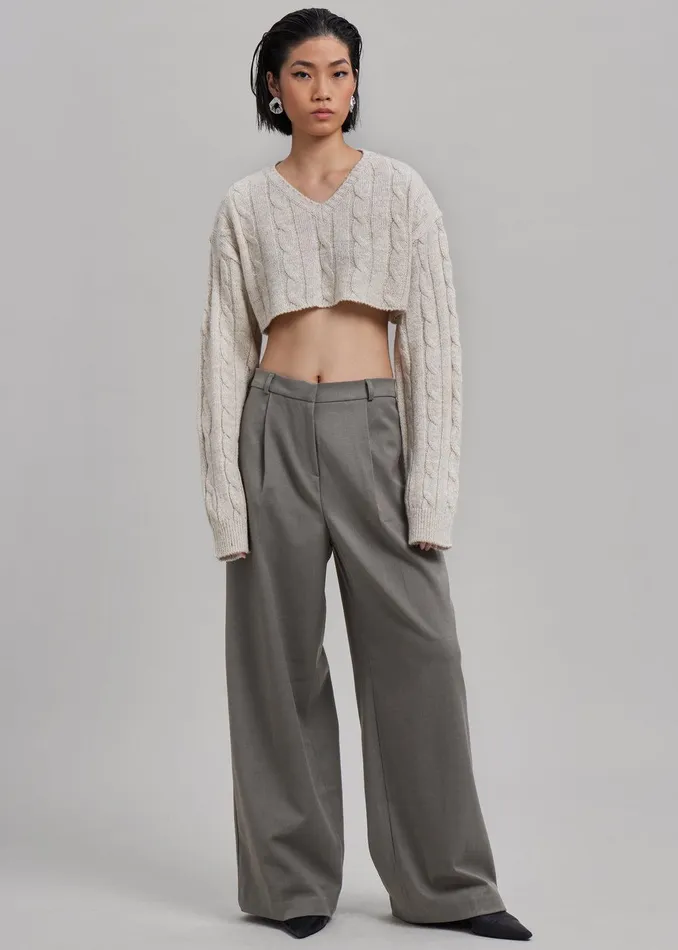 Maya Trousers 8211 Grey Women The Frankie Shop Clothing