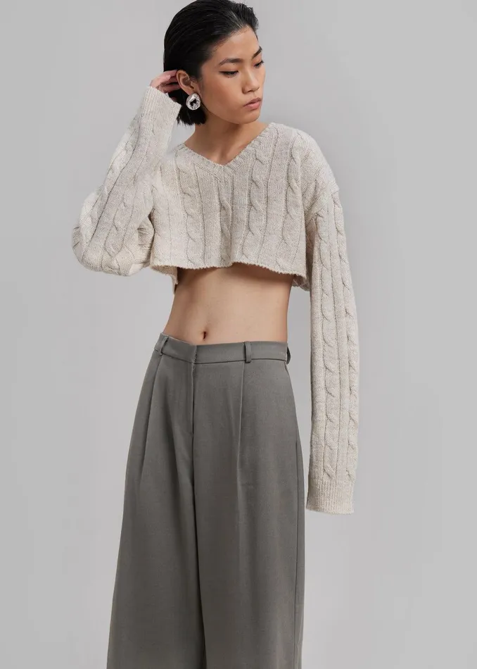 Maya Trousers 8211 Grey Women The Frankie Shop Clothing
