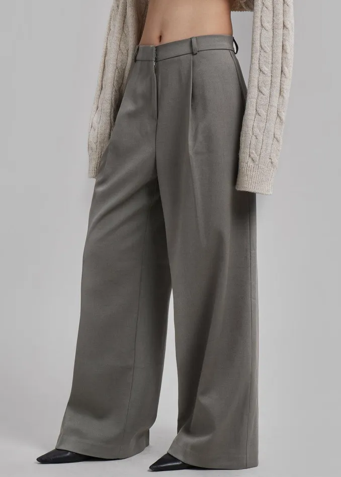 Maya Trousers 8211 Grey Women The Frankie Shop Clothing