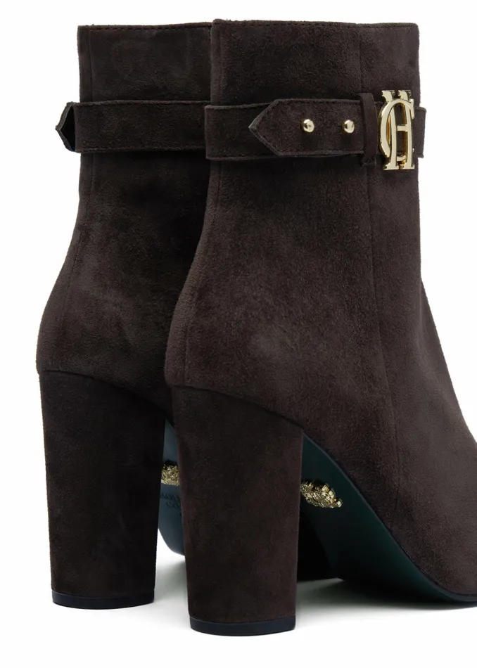 Mayfair Suede Ankle Boot Chocolate Womens Boots Holland Cooper Mayfair Suede Ankle Boot Chocolate Womens Boots Holland Cooper