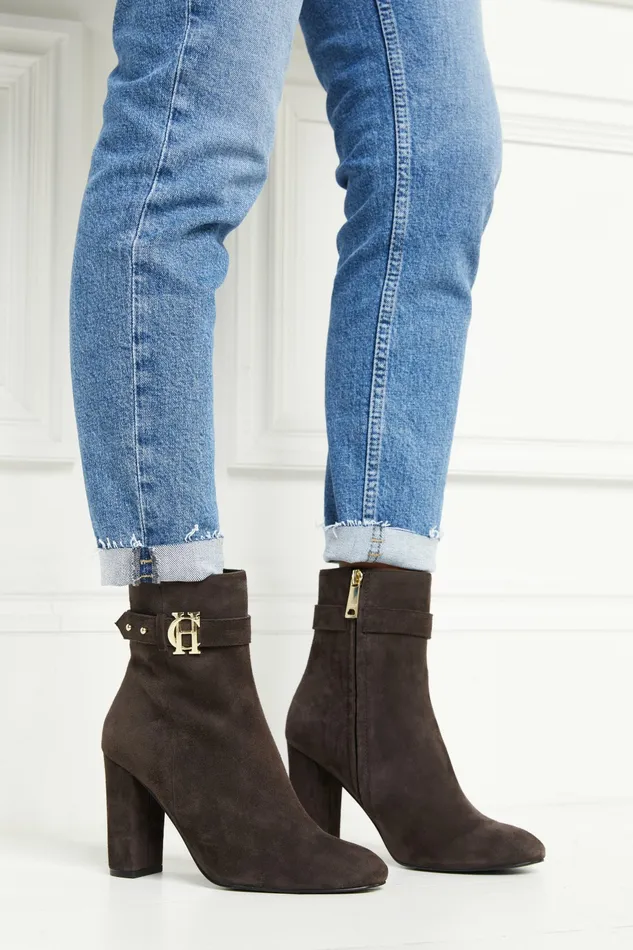 Mayfair Suede Ankle Boot Chocolate Womens Boots Holland Cooper Mayfair Suede Ankle Boot Chocolate Womens Boots Holland Cooper