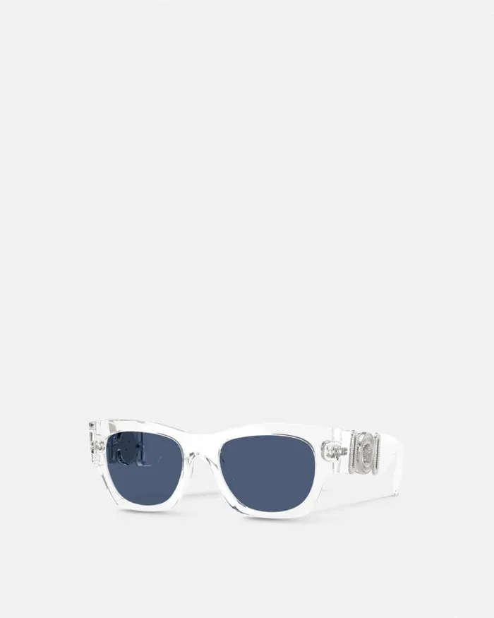 Medusa Biggie Sunglasses Transparent WomenMen Versace Sunglasses