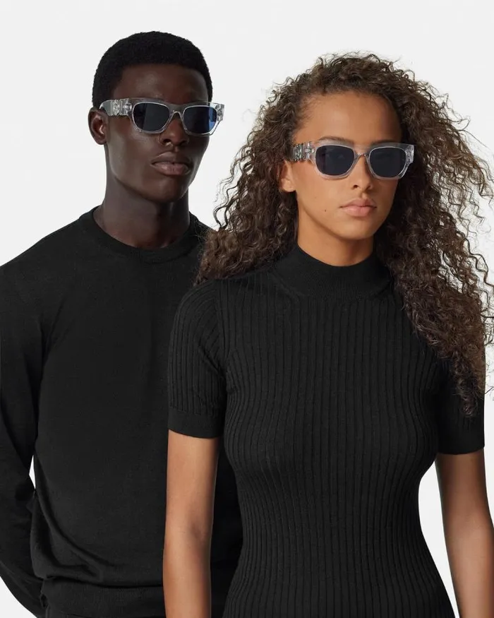 Medusa Biggie Sunglasses Transparent WomenMen Versace Sunglasses