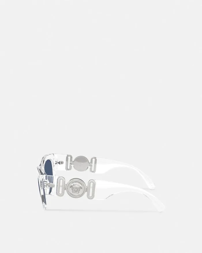 Medusa Biggie Sunglasses Transparent WomenMen Versace Sunglasses