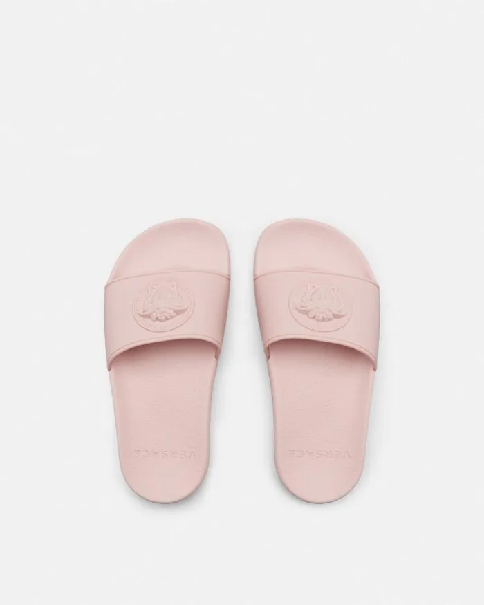 Medusa Kids Sliders Light Pink Children Versace Shoes