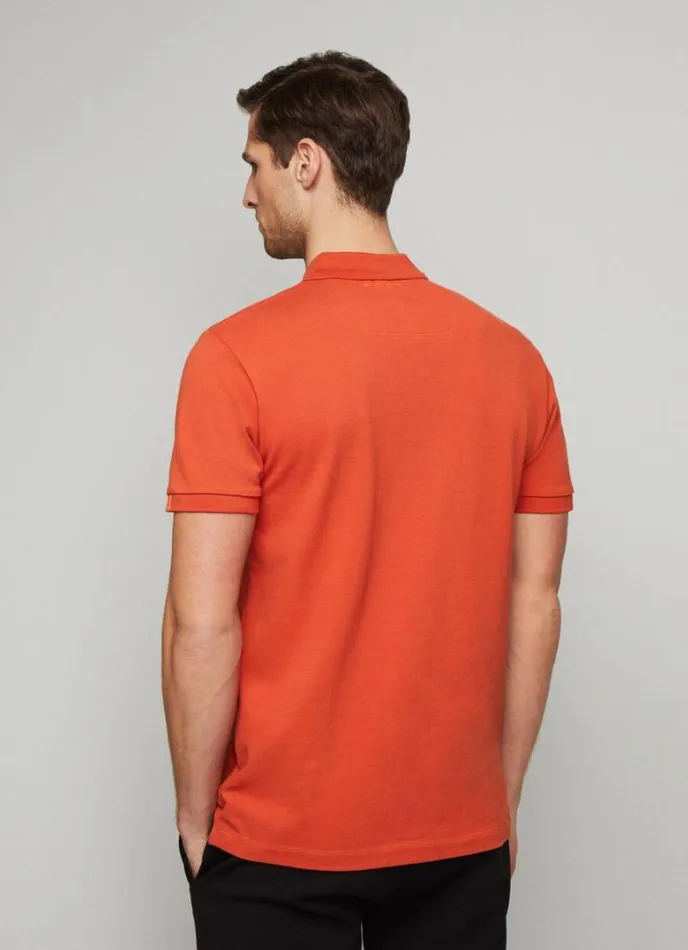 Men Aston Martin Classic Fit Polo Shirt Orange Hackett London Polo Shirts