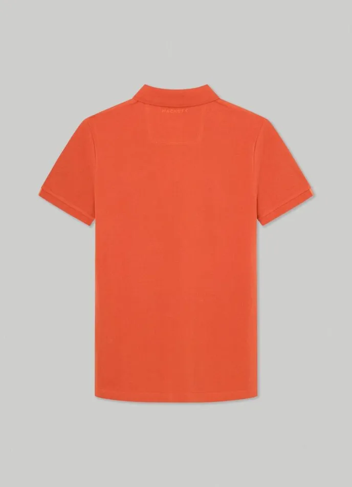 Men Aston Martin Classic Fit Polo Shirt Orange Hackett London Polo Shirts