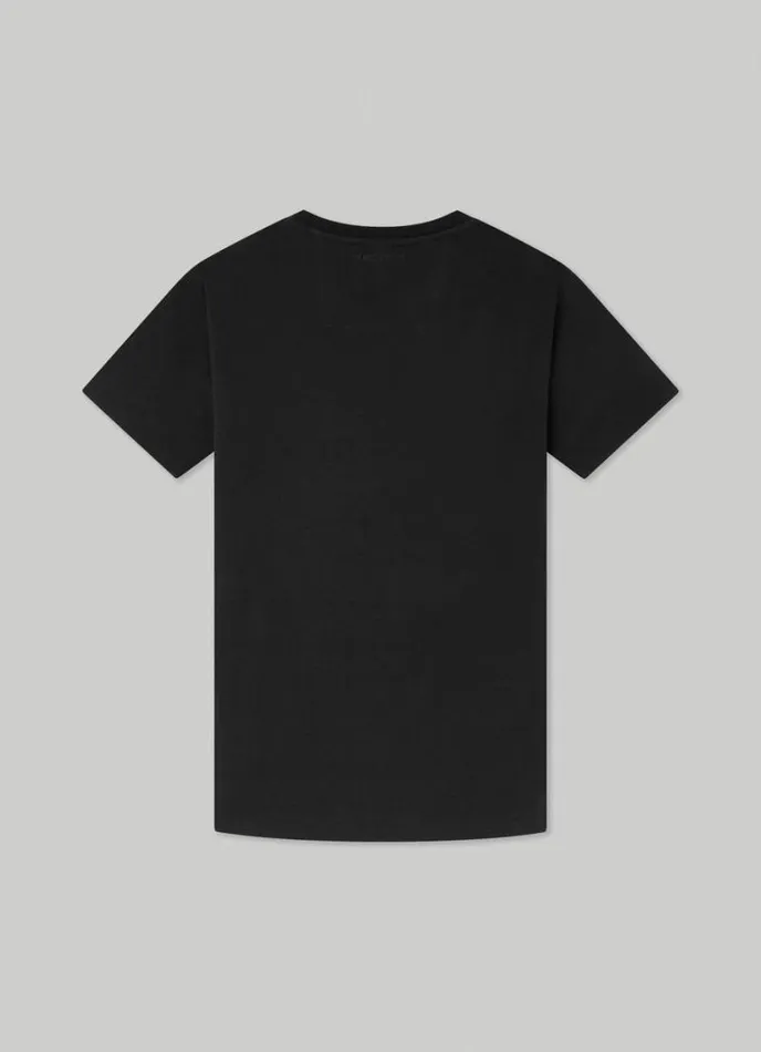 Men Aston Martin Classic Fit TShirt Black Hackett London Tshirts