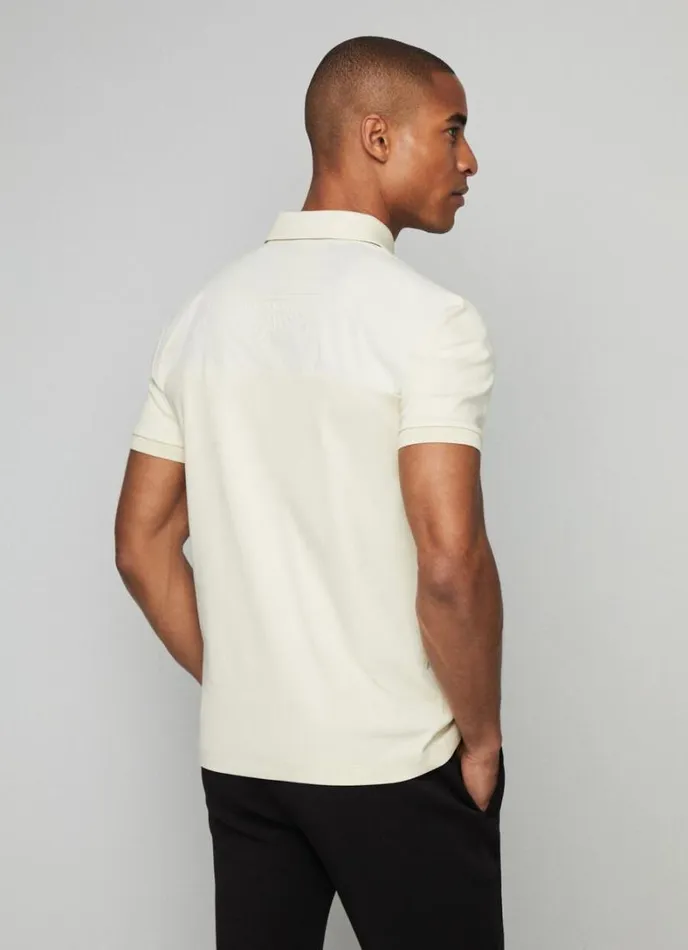 Men Aston Martin Slim Fit Polo Bone Hackett London Polo Shirts