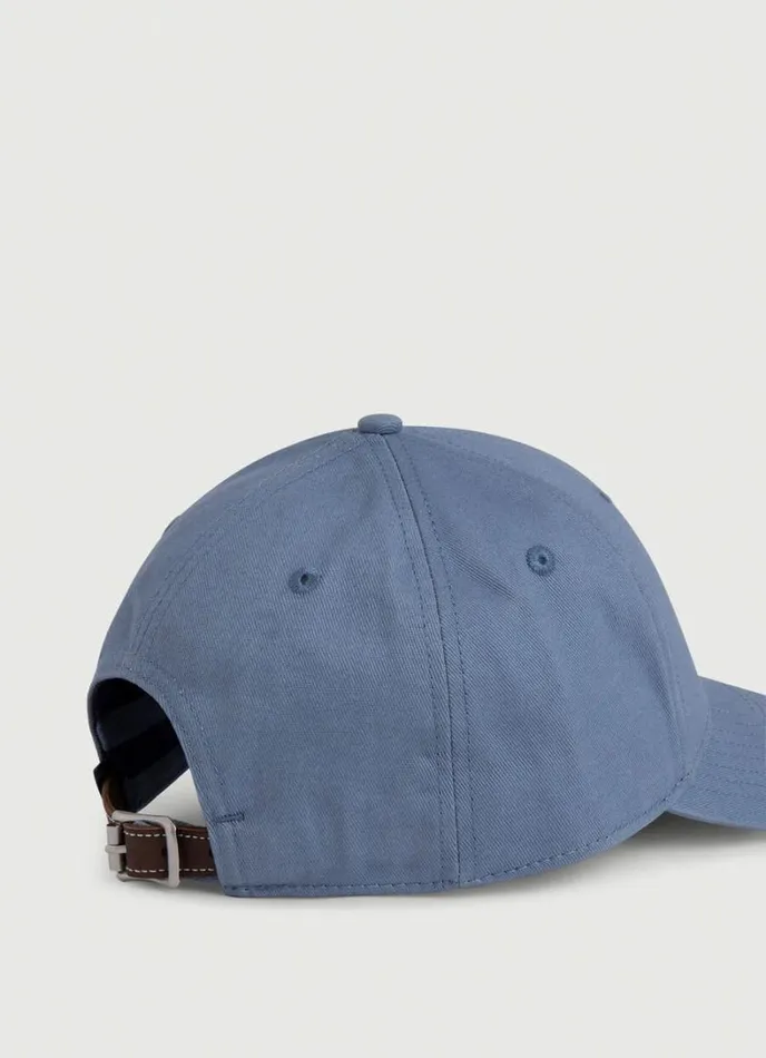 Men Baseball Cap Chambray Blue Hackett London Scarves and Caps