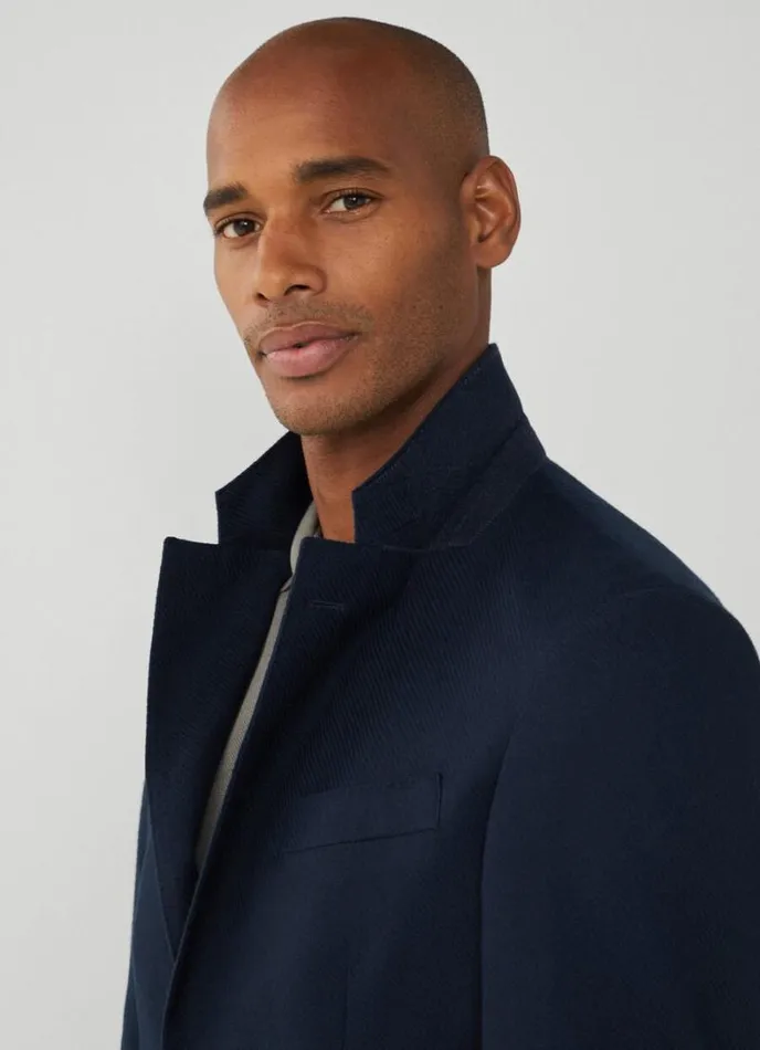 Men Blazer With Hood Navy Hackett London Blazers