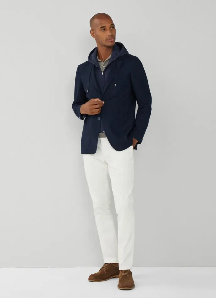 Men Blazer With Hood Navy Hackett London Blazers